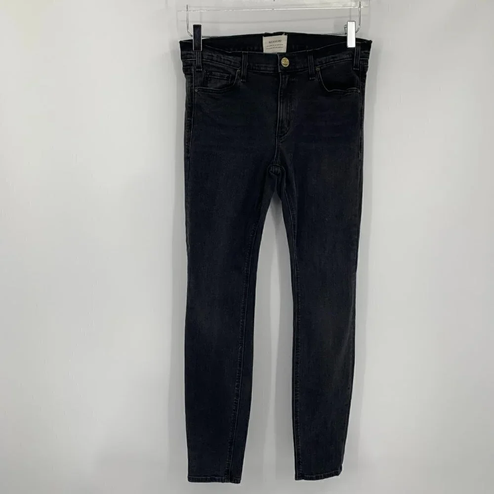 McGuire Newton skinny black jeans malachite ankle stretch mid-rise women 29